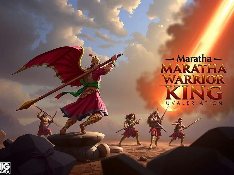 Maratha Warrior King Battle Scene